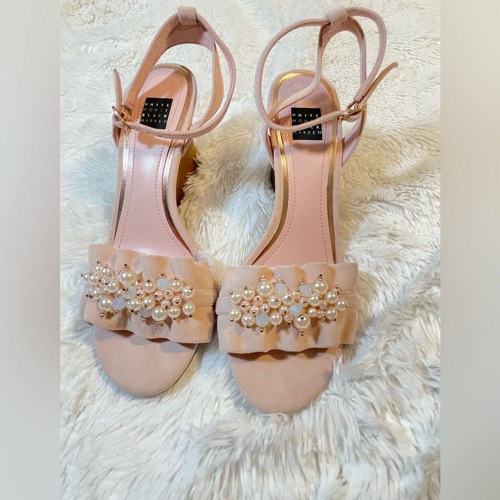 Beautiful woman soft pink sandals